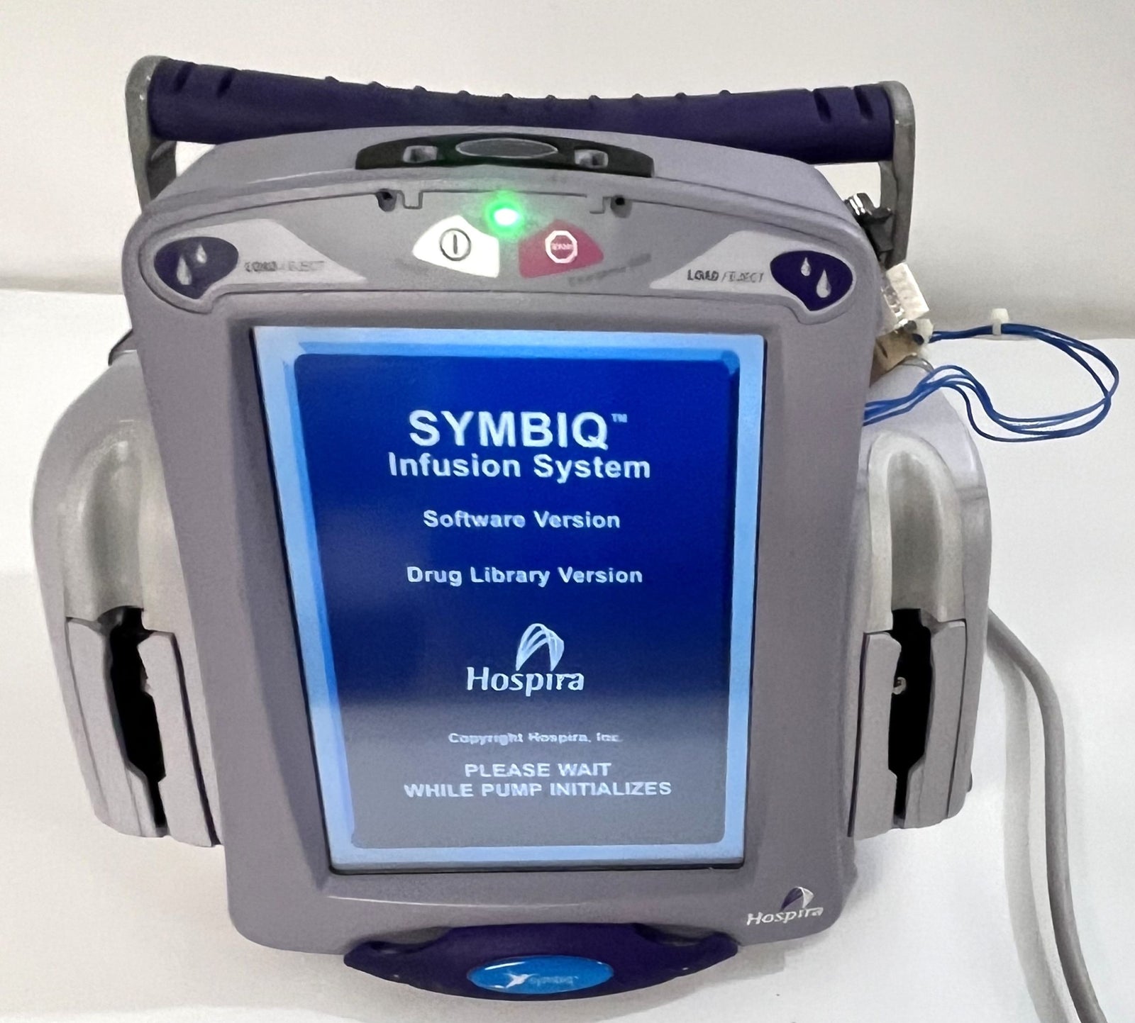Pre-Owned Hospira Symbiq IPX1 Dual Channel Infusion Pump System AS-IS. NO RETURNS.