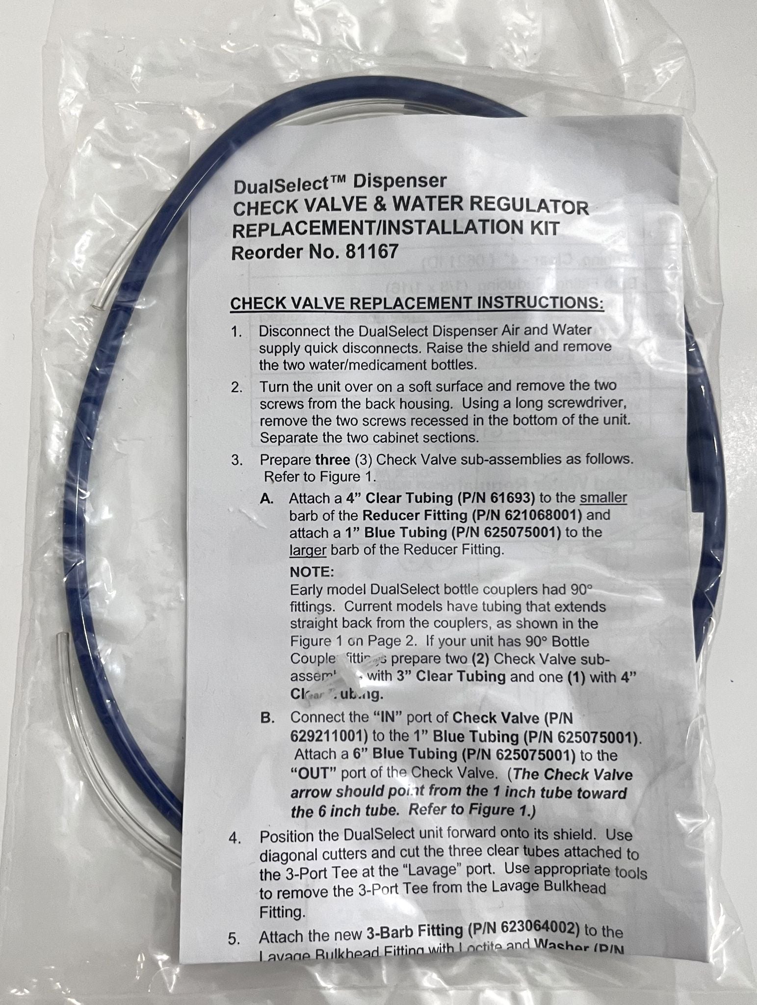 DualSelect Dispenser Check Valve & Water Regulator Part 81167