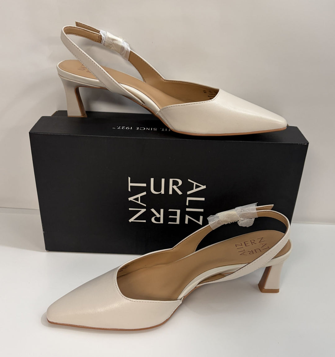 Naturalizer Dalary Satin Pearl Lea Dress Shoe Size 8 Medium Women&