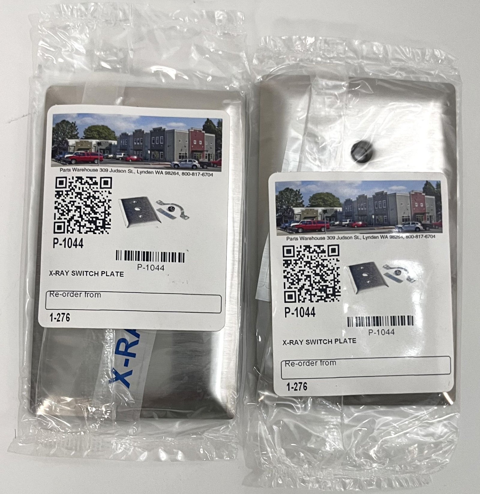 Parts Warehouse X-Ray Switch Wall Plate Only P-1044 (2-Pack)