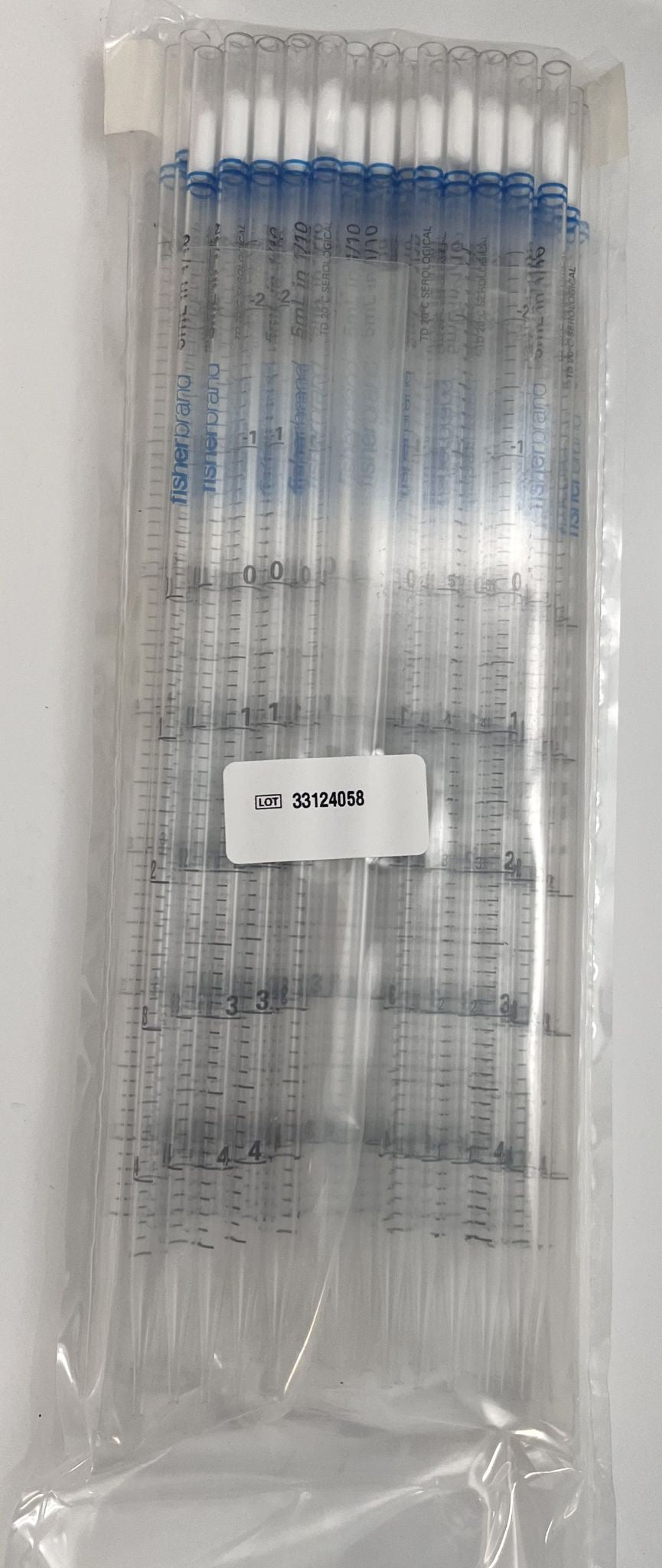Fisherbrand 5mL Sterile Polystyrene Serological Pipets, Bulk, 500/Case