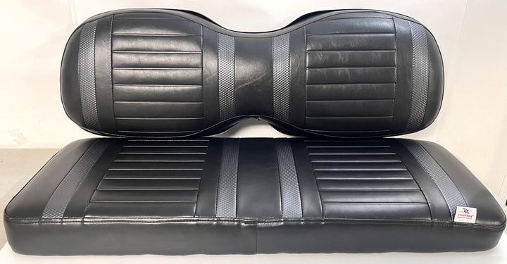 Double Take Black/Black Extreme Rear Cushion Set for Golf Carts