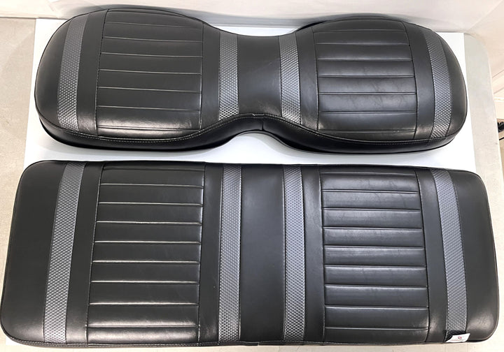 Double Take Black/Black Extreme Rear Cushion Set for Golf Carts