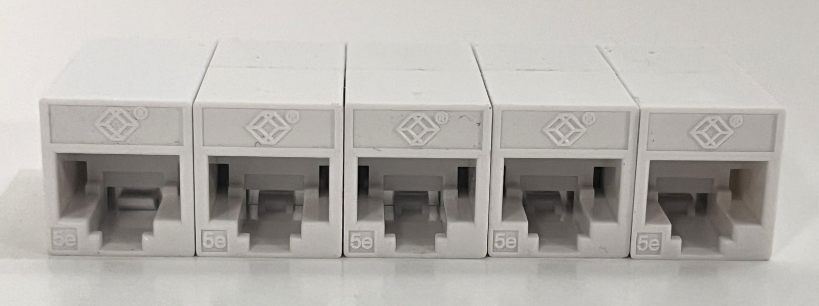 Black Box FM506-R2 Cat5E Straight Coupler Unshielded, White (5-Pack)