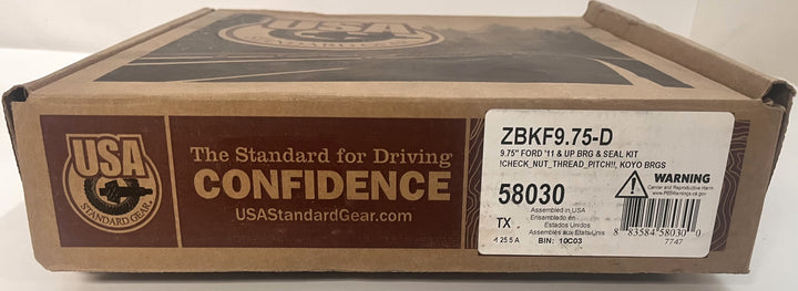 USA Standard Gear ZKF9.75-D Ford '11 & Up Brg & Seal Kit