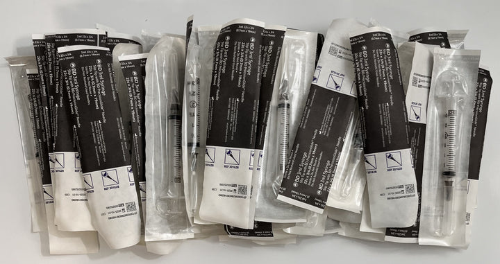 301628 3ml Slip Tip Syringe with 23 G x 3/4" (100-Pack)