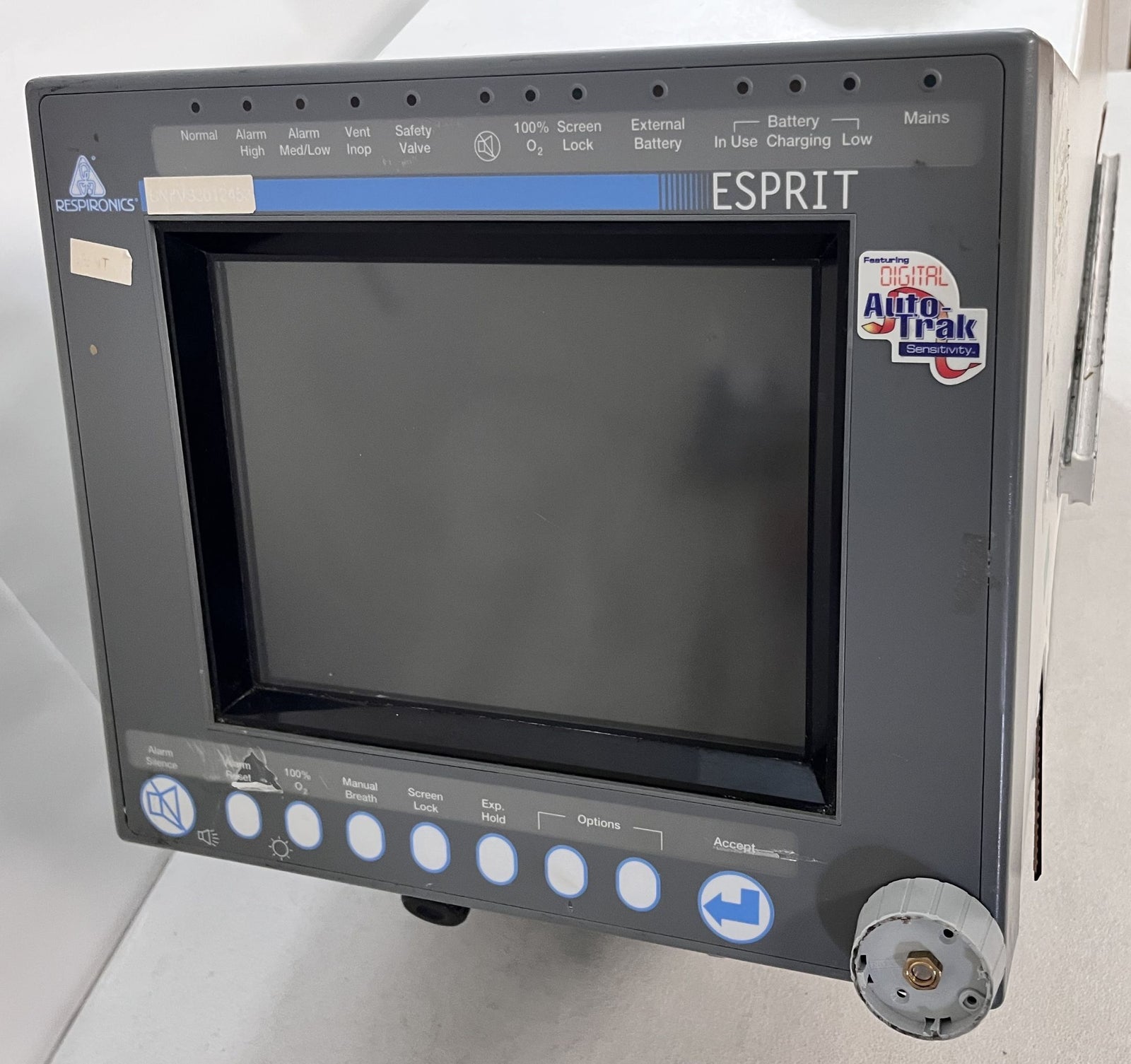 Respironics Esprit V1000 Ventilator Parts or Repair Only