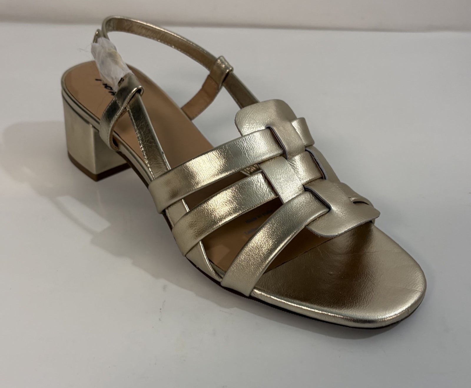 Trotters Luna Heeled Sandal Champagne Size 9.5 Medium