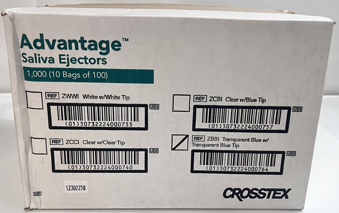 Advantage Saliva Ejectors 1,000 (10 Bags of 100)