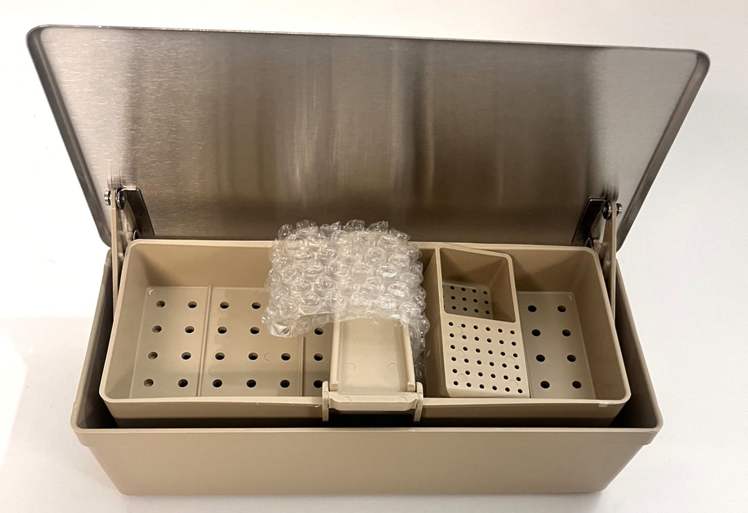 Henry Schein Germicide Tray for effective instrument sterilization and safe disinfection.