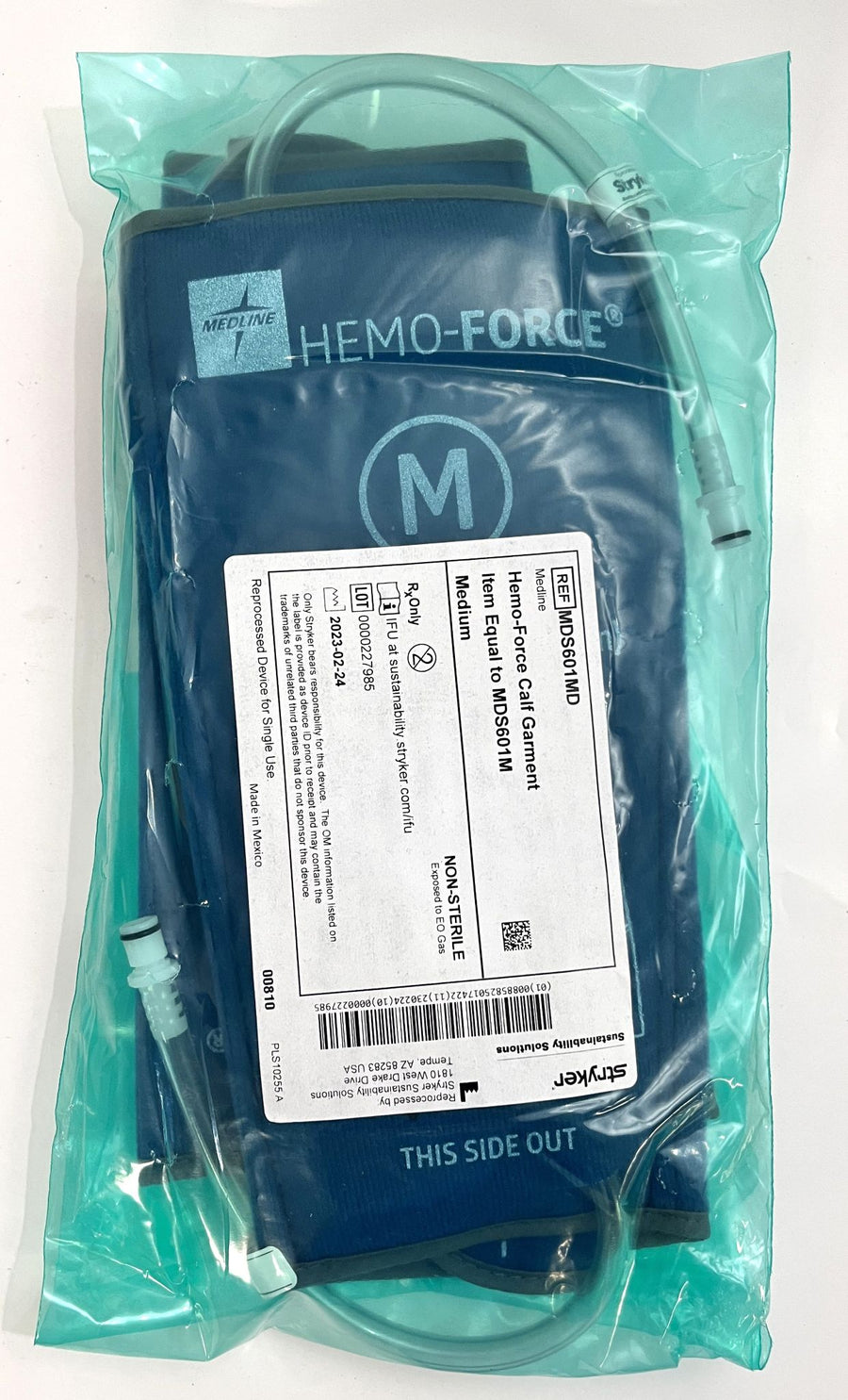 Stryker MDS601MD Hemo-Force Calf Compression Garment, Medium Size