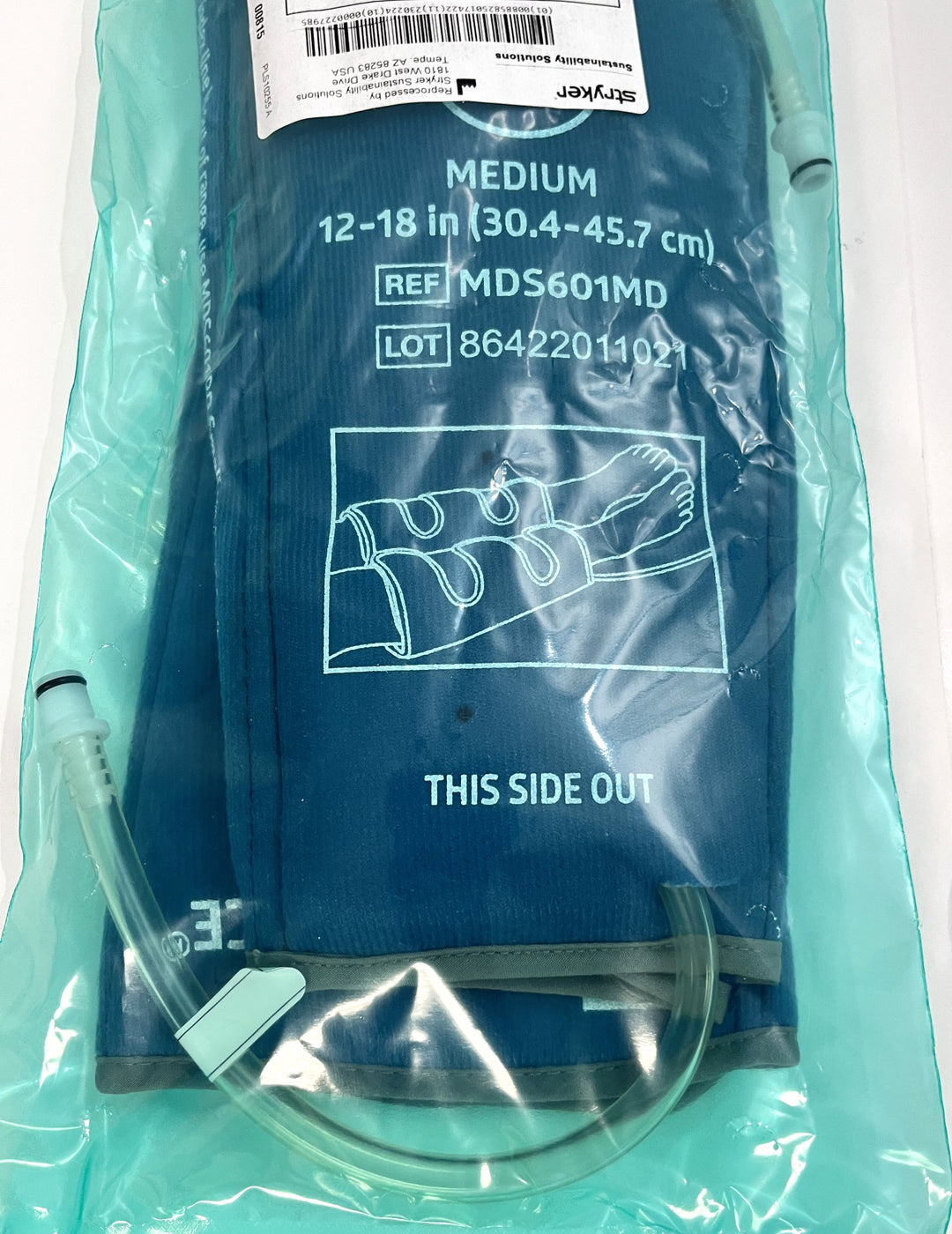 Stryker MDS601MD Hemo-Force Calf Compression Garment, Medium Size