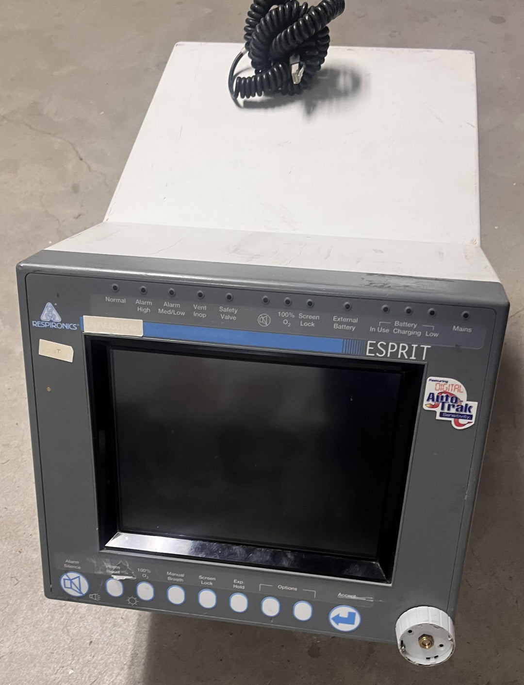 Respironics Esprit V1000 Ventilator – Parts or Repair Only