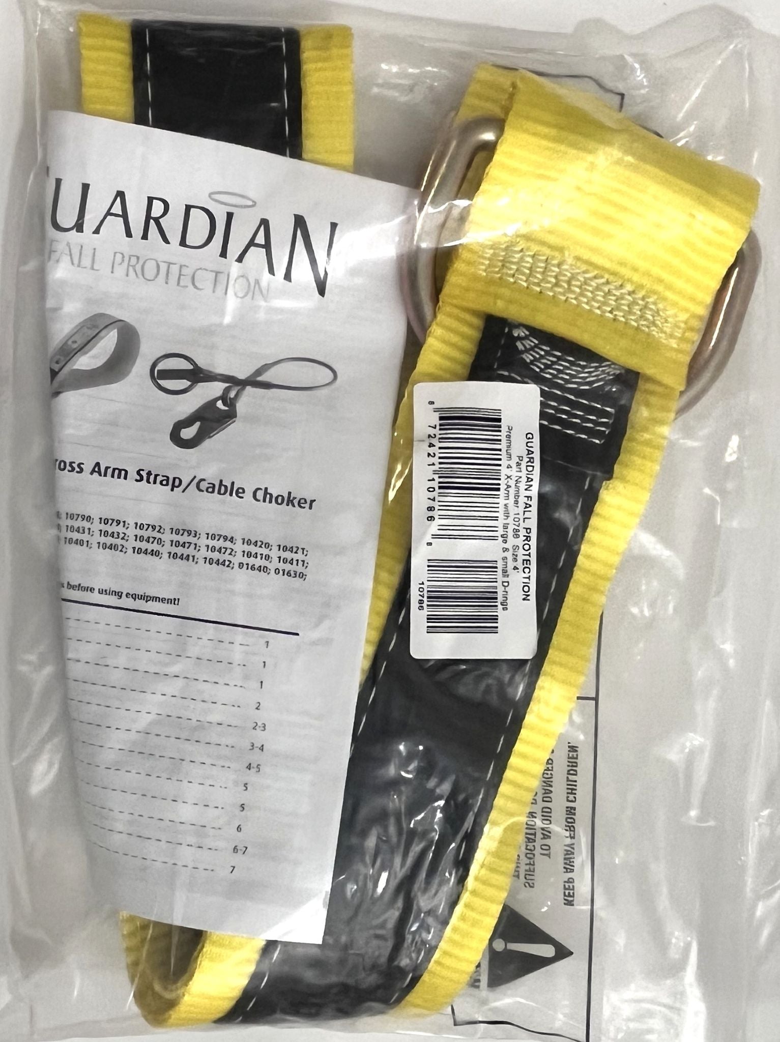 Guardian Fall Protection 4' Cross Arm Strap Model 10786 