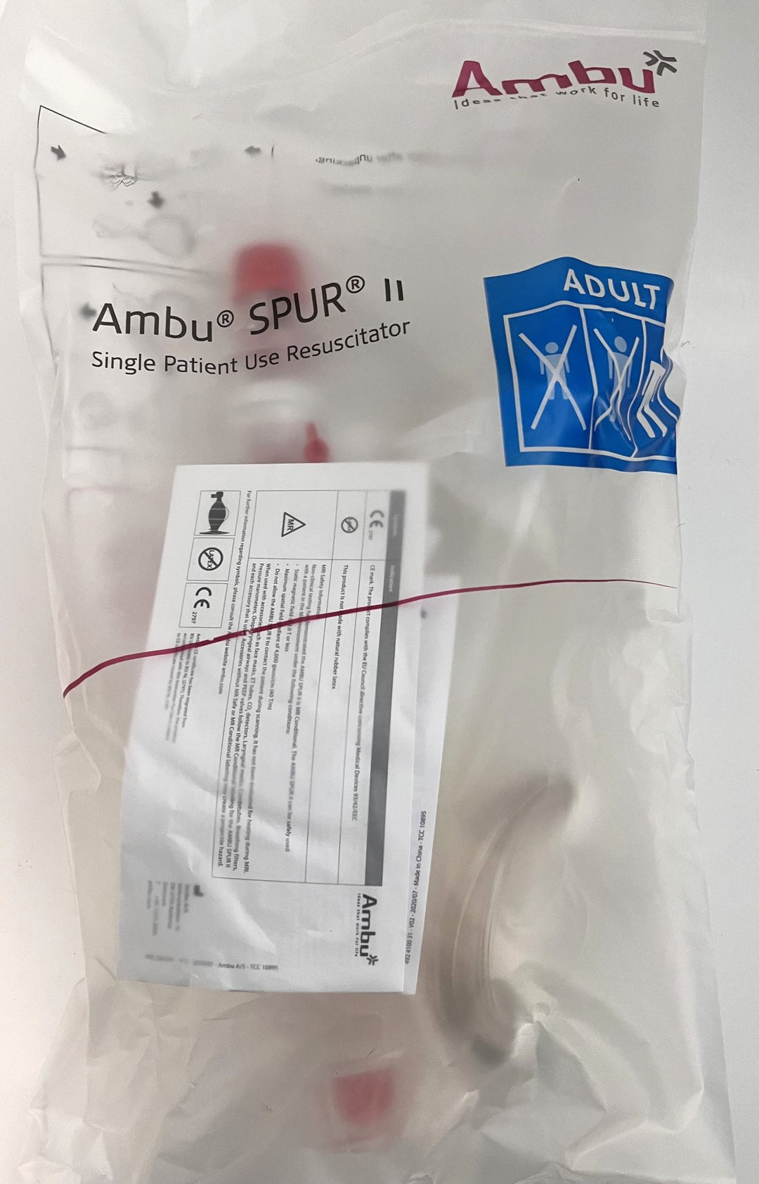 Ambu 520611001 SPUR II Adult Resuscitator with Mask and Oxygen Tube