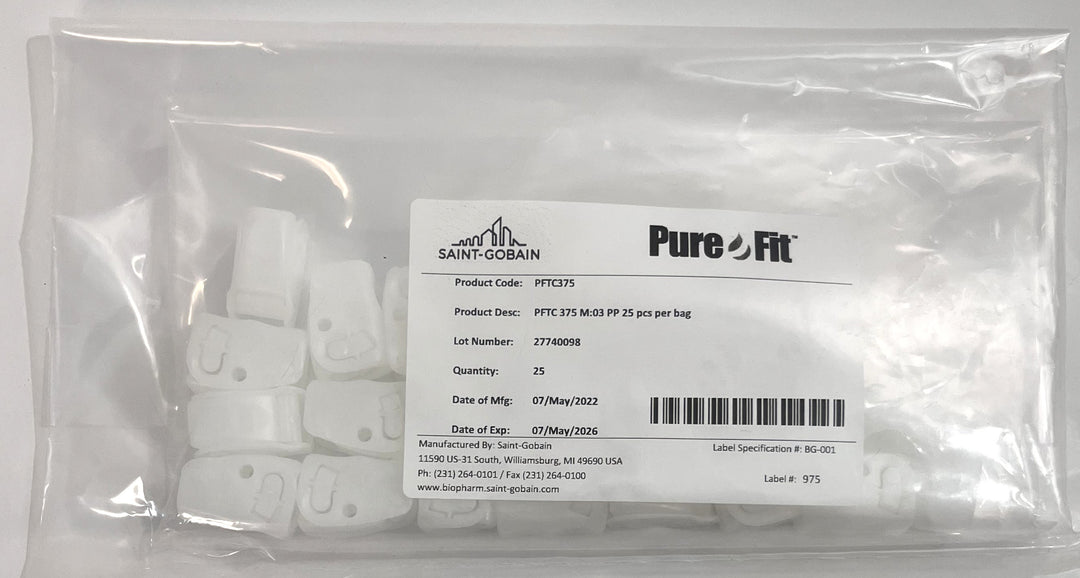 Saint-Gobain Pure-Fit Tube Clamps PFTC375 M:03 PP (25-Pack)