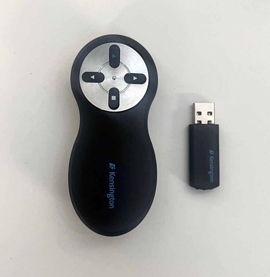 Pre-owned Kensington 33373 Wireless Presenter Remote (No Laser) with USB receiver. Free shipping.