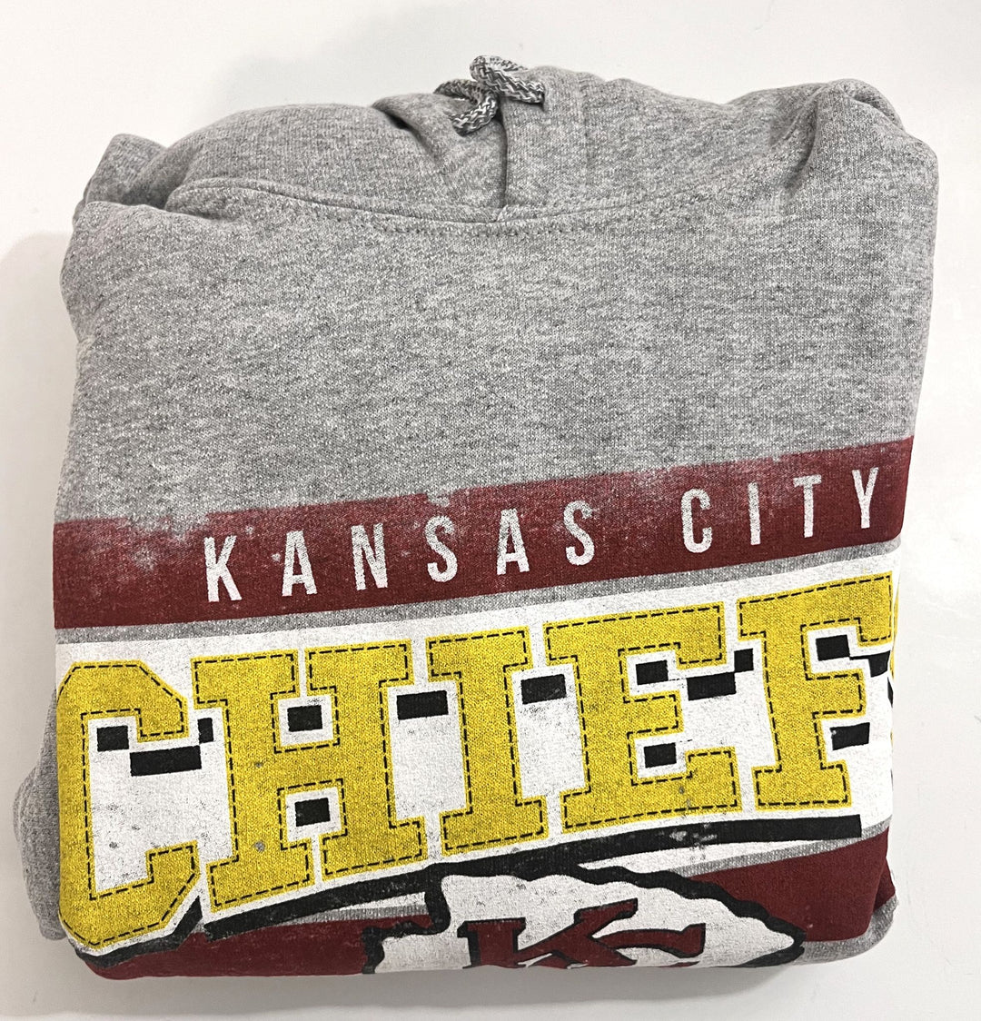 Zubaz Kansas City Chiefs Men’s Gray Hoodie, Size Medium, Official NFL