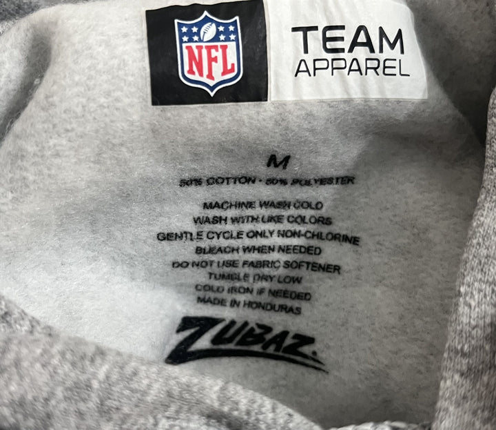 Zubaz Kansas City Chiefs Men’s Gray Hoodie, Size Medium, Official NFL