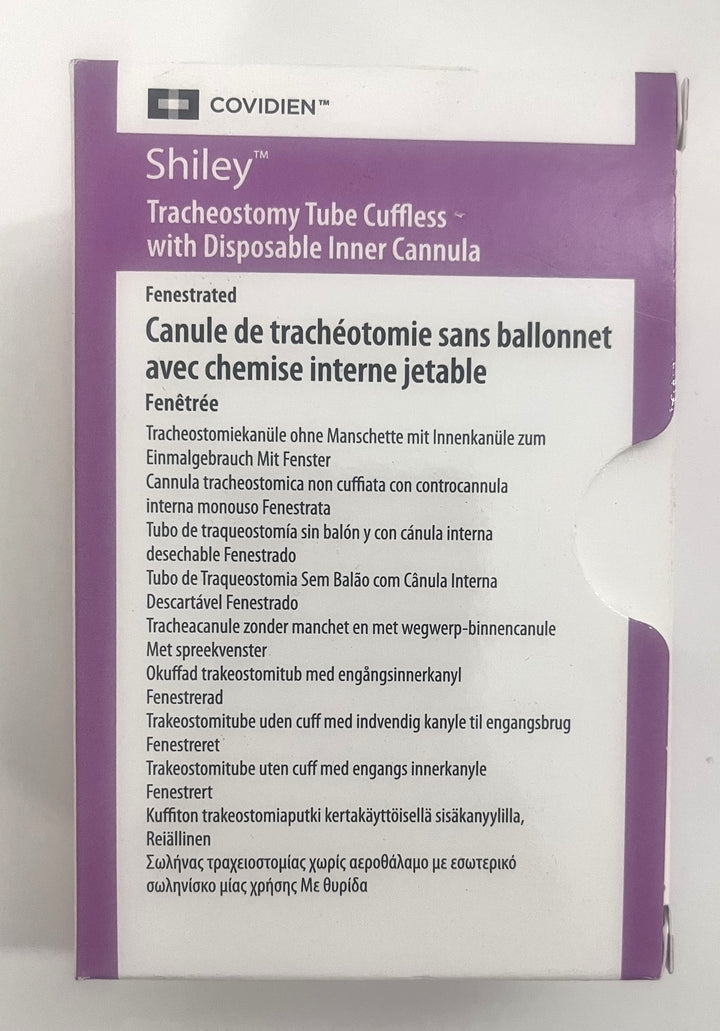 Shiley Tracheostomy Tube Cuffless with Disposable Inner Cannula 6DCFN