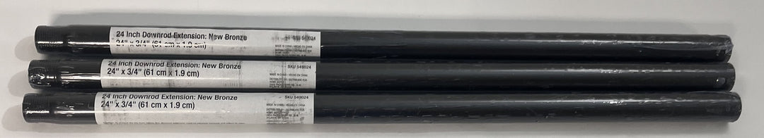 24" x 3/4" Downrod Extension New Bronze 549024 Ceiling Fan #803187 (3-Pack)