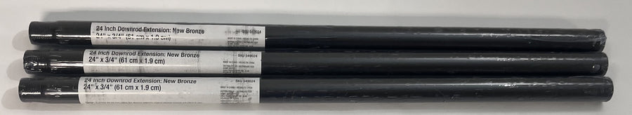 24" x 3/4" Downrod Extension New Bronze 549024 Ceiling Fan #803187 (3-Pack)