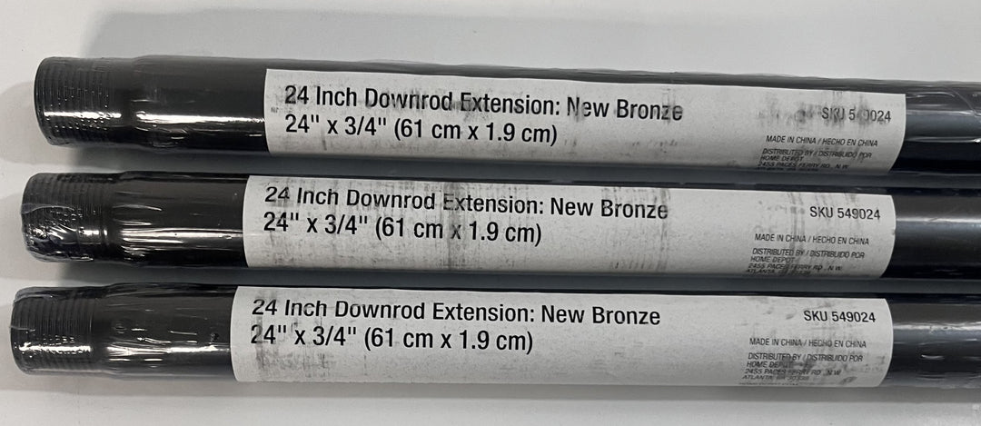24" x 3/4" Downrod Extension New Bronze 549024 Ceiling Fan #803187 (3-Pack)