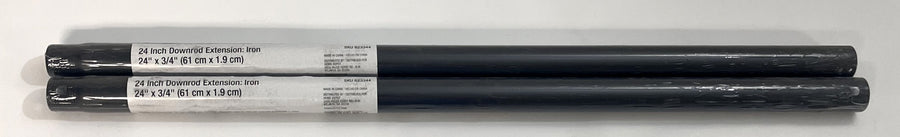 24 in. Iron Downrod Extension, 623344 (2-Pack)