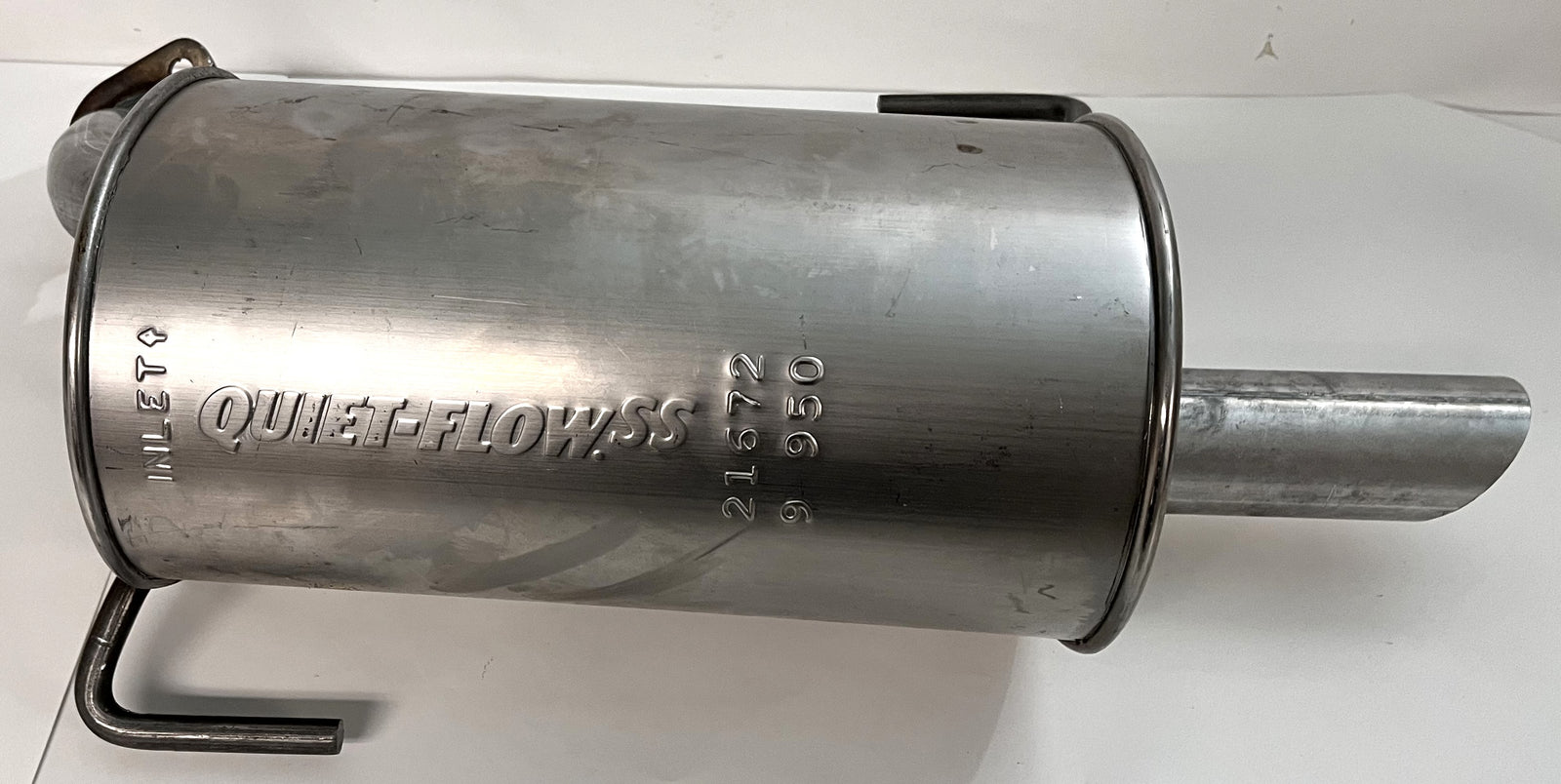 21672 Quiet-Flow Stainless Steel Muffler for improved exhaust flow and OE sound.