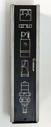 Aesculap 05500 Stainless/GB342: High-quality instruments with holder, ensuring durability and precision for medical and surgical use.