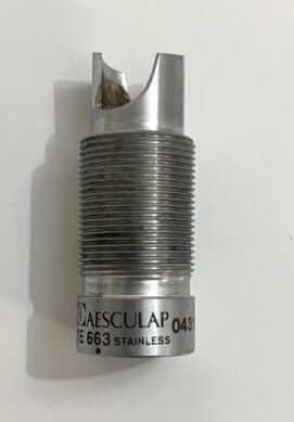 Aesculap TE663 Stainless/04318: High-quality instruments with holder, offering durability and precision for surgical applications. Made from stainless steel.