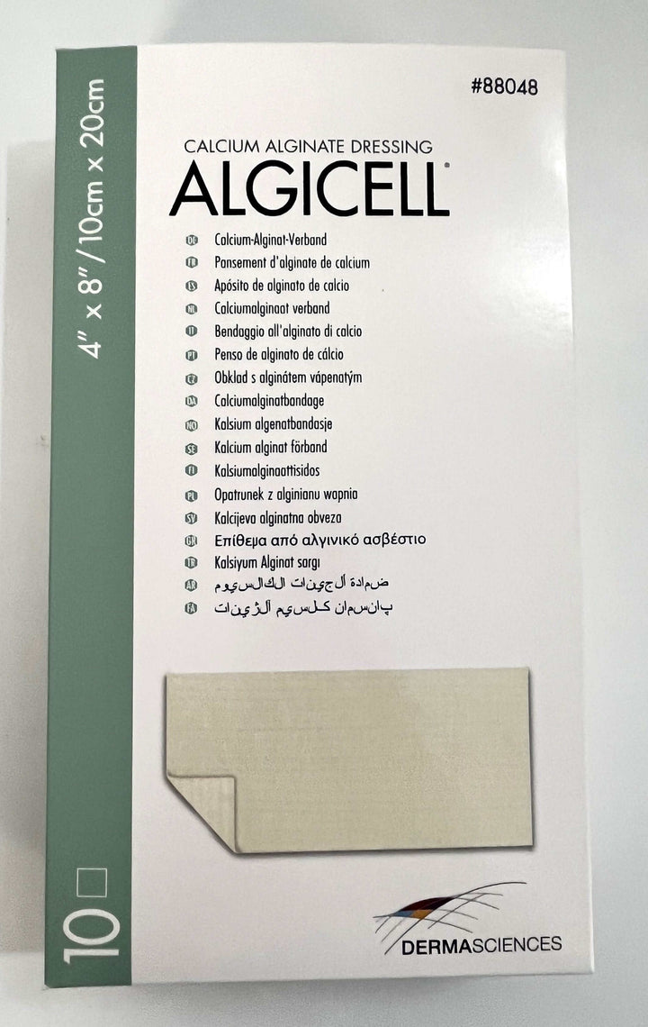 Algicell 88048 Calcium Alginate Dressing 4" x 8" (10-Pack)