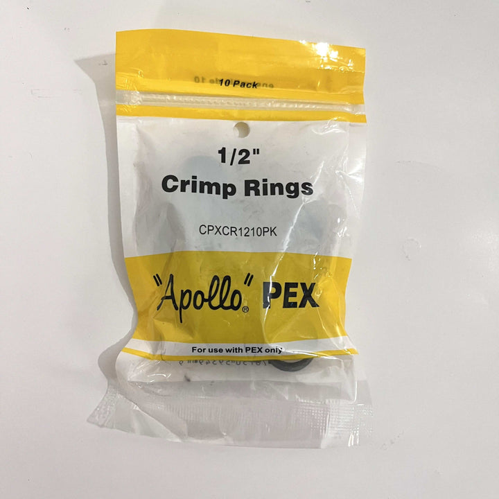 Apollo CPXCR1210PK Copper PEX 1/2" Crimp Rings (10-Pack)