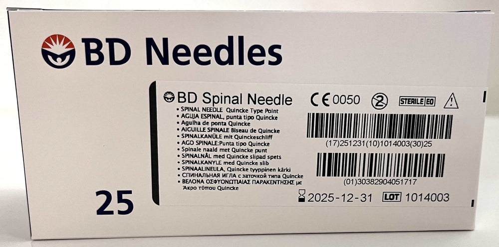 BD 405171 Spinal Needle 22G x 3" (25-Pack)