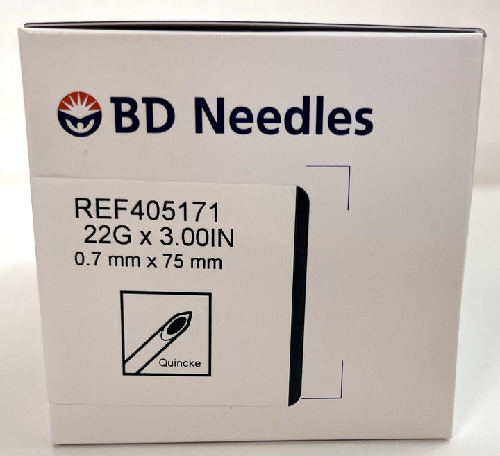 BD 405171 Spinal Needle 22G x 3" (25-Pack)