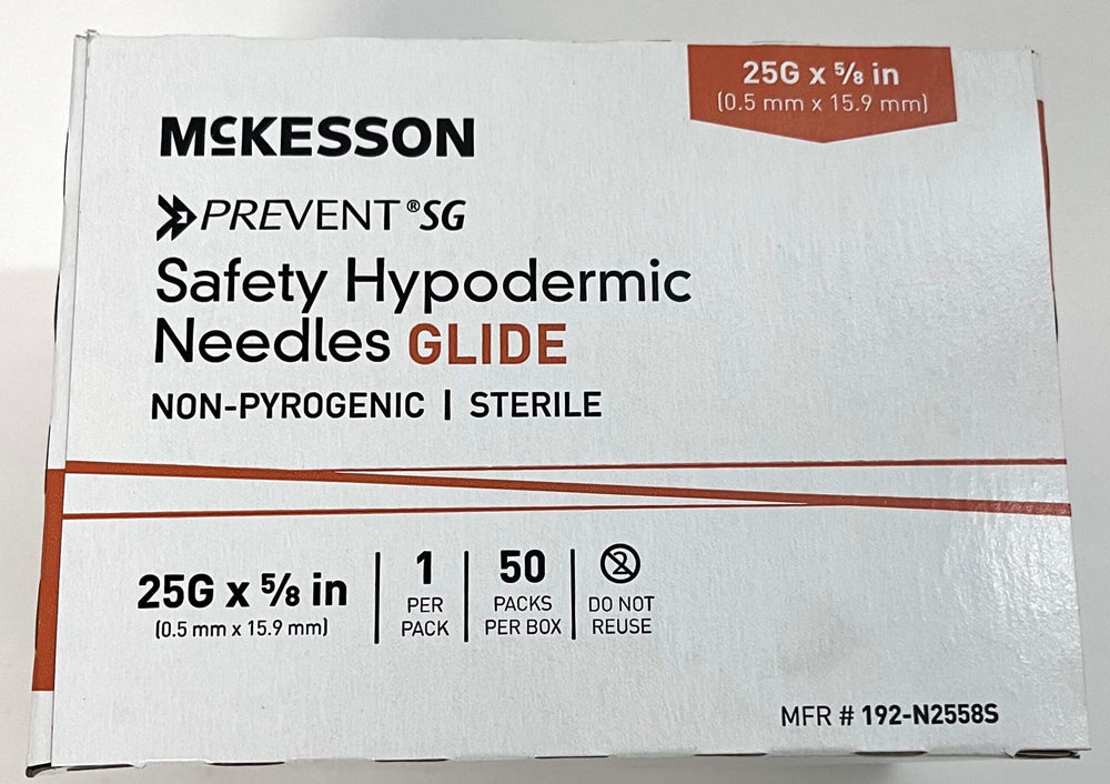 McKesson 192-N2558S Prevent SG 25g x 5/8 inch (50-Pack)