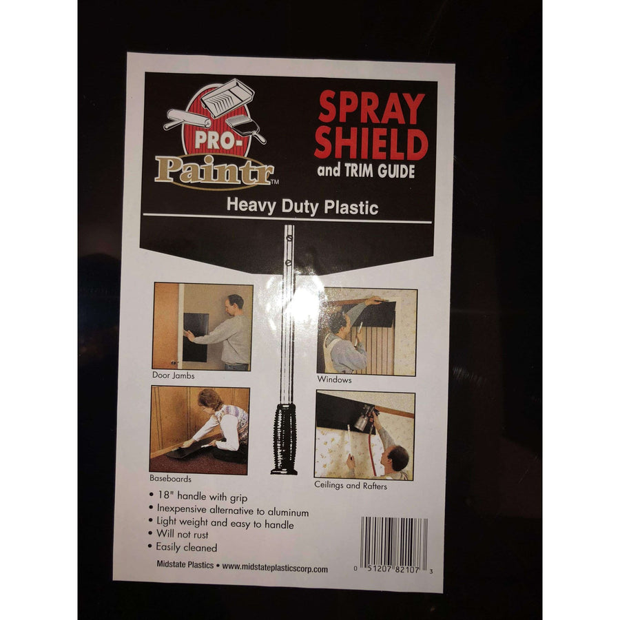 Midstate Plastics 28” heavy-duty plastic paint trim guide tool and spray shield, designed for clean edges and efficient painting.