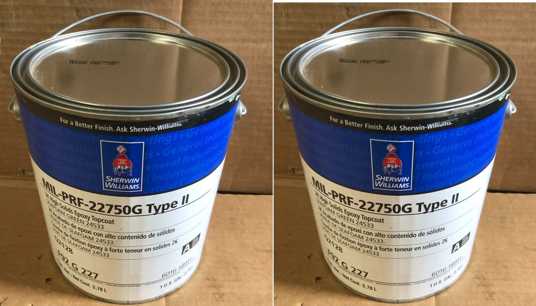 Sherwin Williams MIL-PRF-22750G Type II Epoxy Topcoat – 1 Gal Seafoam Green (Exp 04/2021)