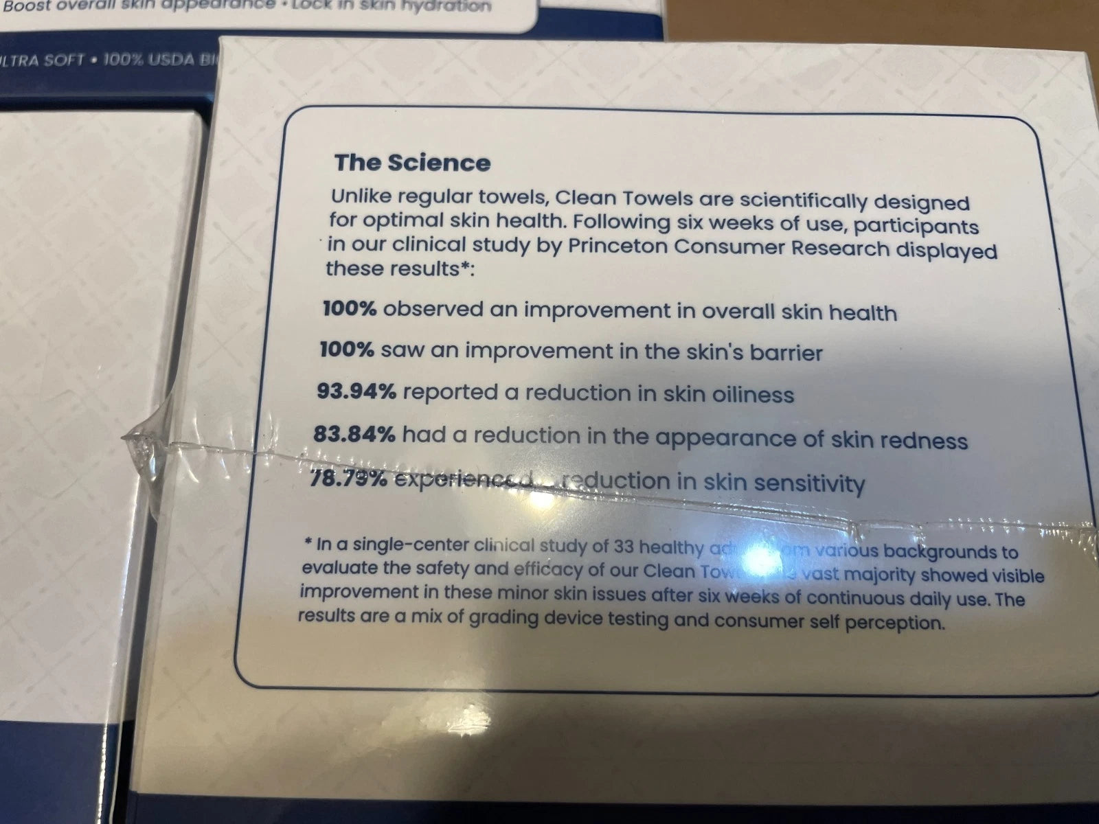 Clean Skin Club Clean Towels XL – 3 Pack (150 Total) 100% USDA Biobased Face Towels