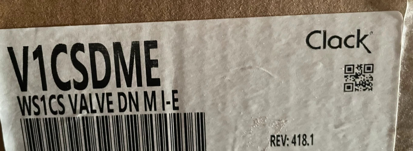 Clack V1CSDME WS1CS Valve DN M I-E 1" Water Softener Control Valve