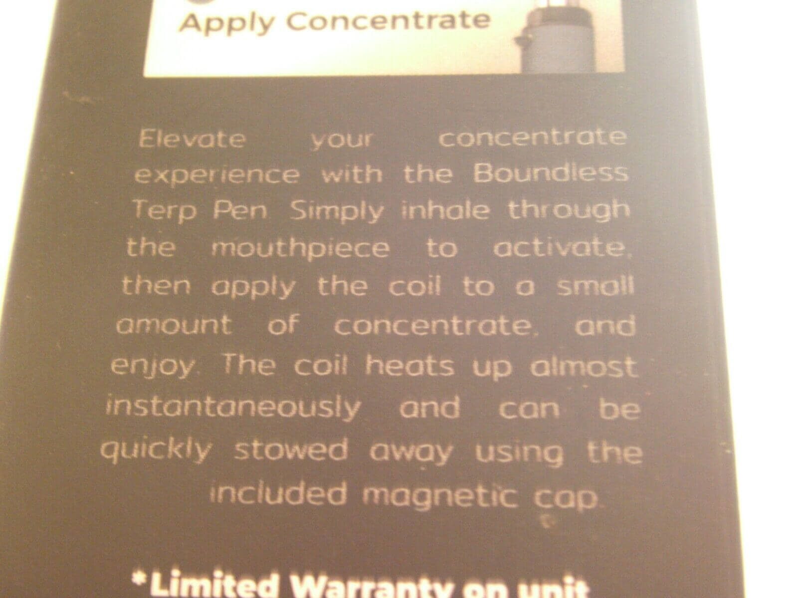 Boundless Terp Pen Special Edition: a sleek, portable wax vaporizer with a durable metal body, instant heat-up, and easy-to-clean design.