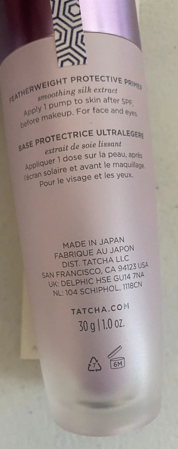 OEM Tatcha The Liquid Silk Canvas Primer Featherweight 1oz/30mL FULL SZ SEALED $55