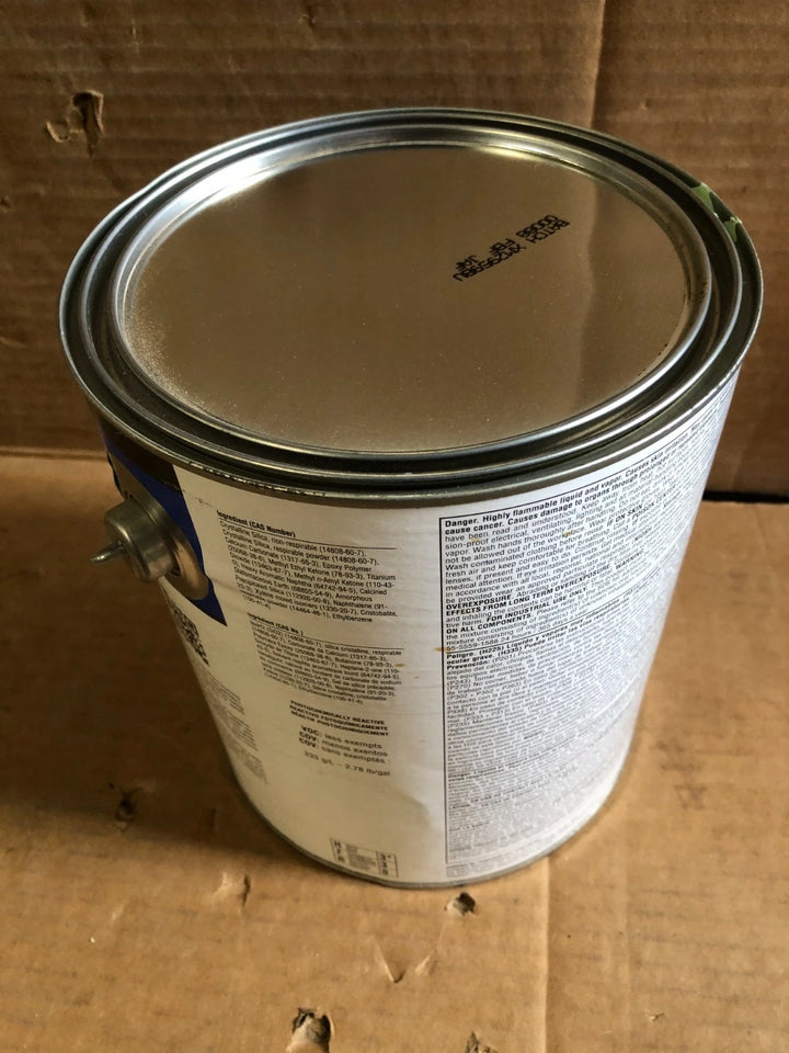 Label close-up of Sherwin Williams MIL-PRF-22750G Type II 2K solids epoxy topcoat seafoam green 1 gallon