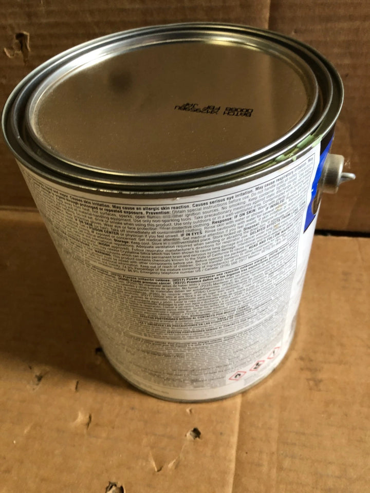 Label close-up of Sherwin Williams MIL-PRF-22750G Type II 2K solids epoxy topcoat seafoam green 1 gallon