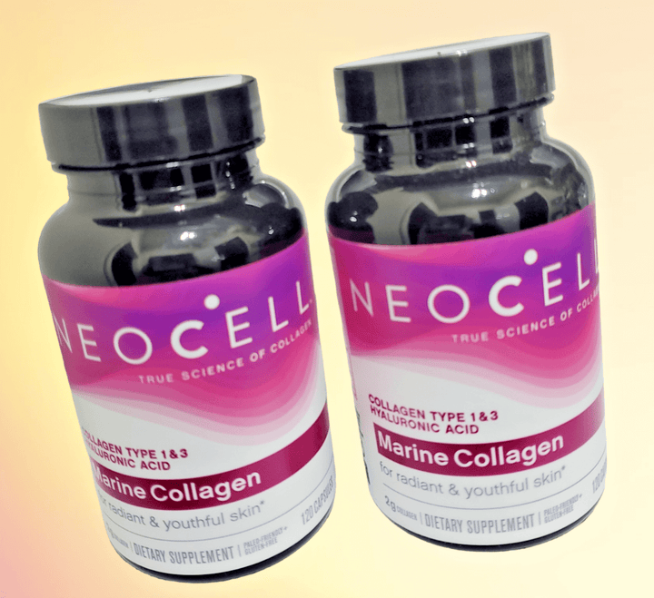 Lot of 2 NEOCELL MARINE COLLAGEN (120+120) Capsules, 2 Pack