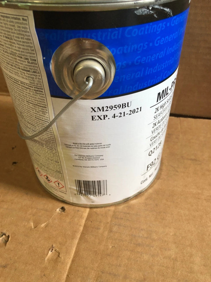 Expiration date 04/2021 on Sherwin Williams MIL-PRF-22750G Type II epoxy topcoat sealed can