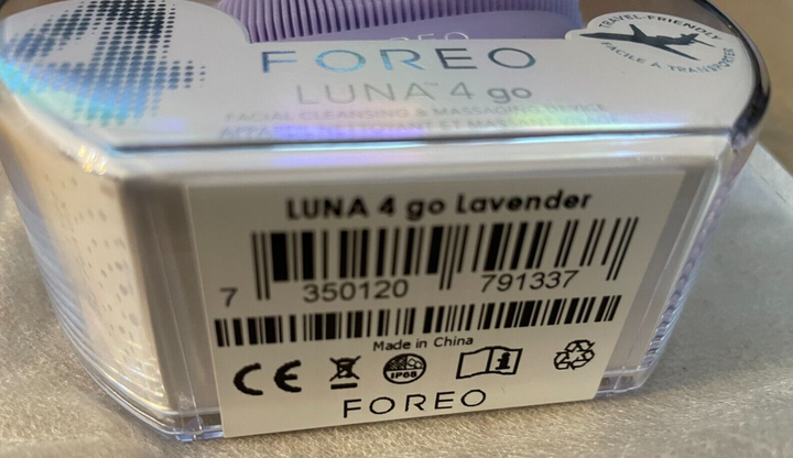 Foreo Luna 4 Go Facial Cleansing and Massaging Device - Lavender