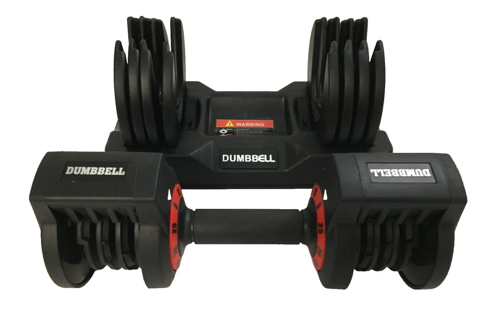 Adjustable Dumbbell 25 lb Single – Quick-Select Weight | Home Workout