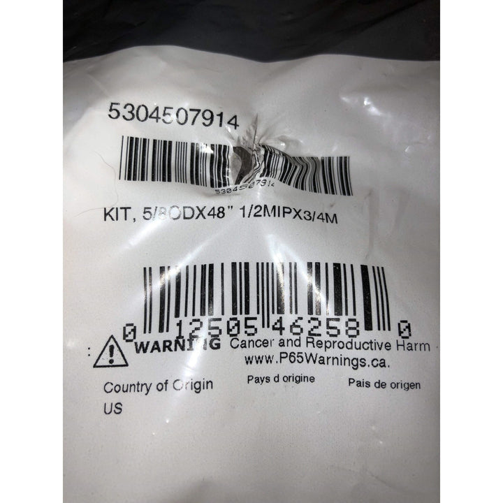 Smart Choice 5/8'' OD gas connector with 1/2'' male iron pipe x 3/4'' male, ensures secure and reliable gas connections.