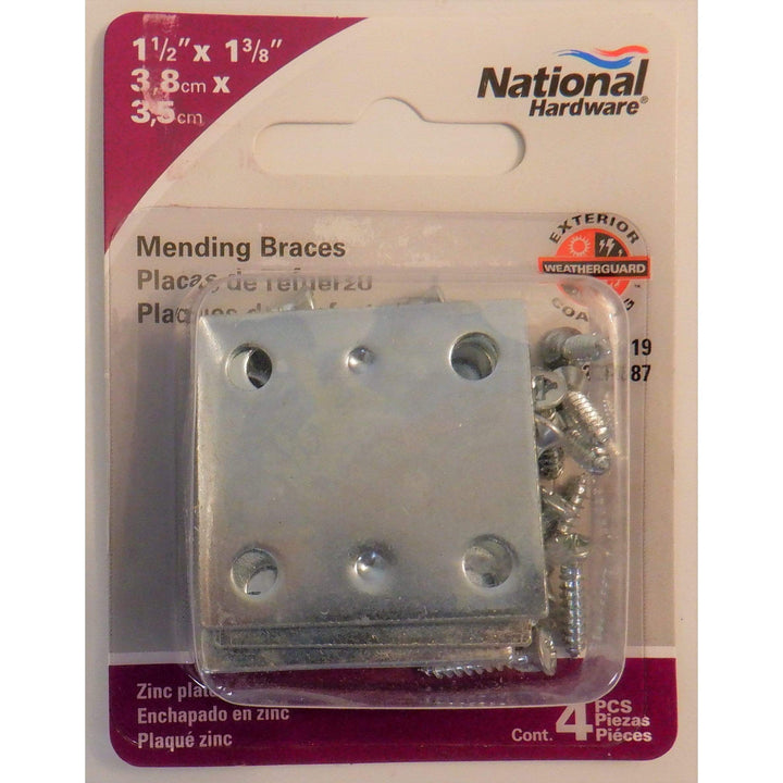 National Hardware V119 Mending Braces (4-Pack)